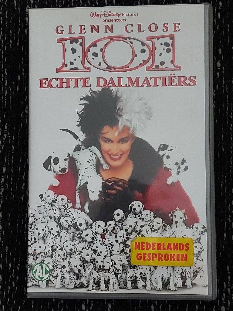 Disney 101 Echte Dalmatiërs - VHS - Origineel, Verzamelen, Disney, Ophalen, Overige figuren, Zo goed als nieuw, Overige typen