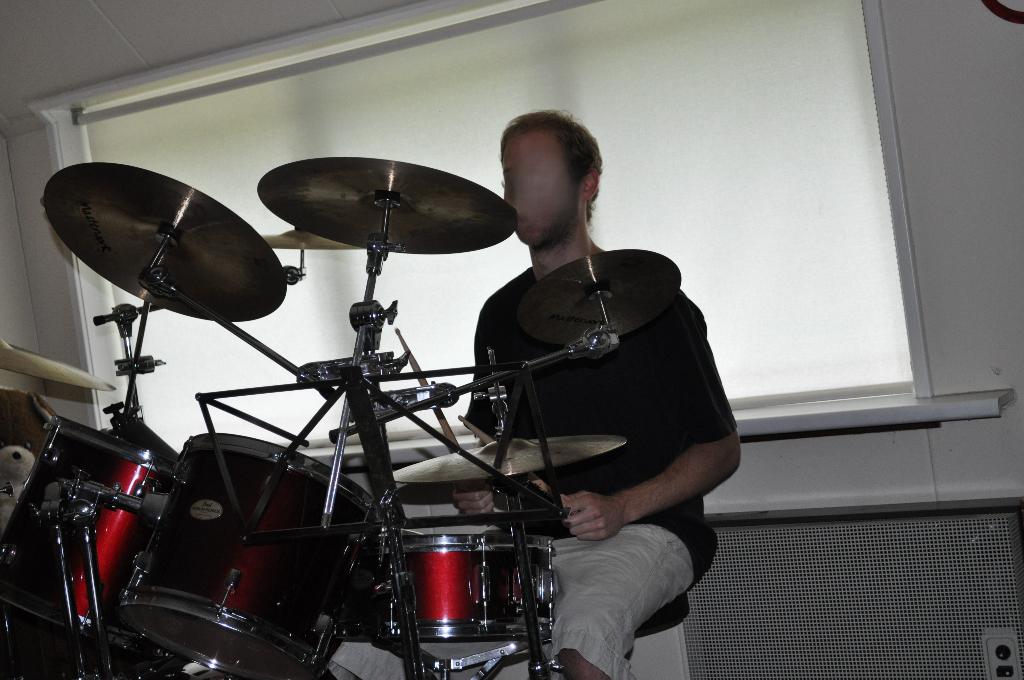 Pearl forum drumstel met uitgebreide bekkenset, Ophalen, Gebruikt, Pearl