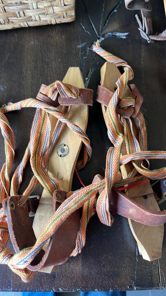 Houten schaatsen, Ophalen of Verzenden, Gebruikt, Overige merken