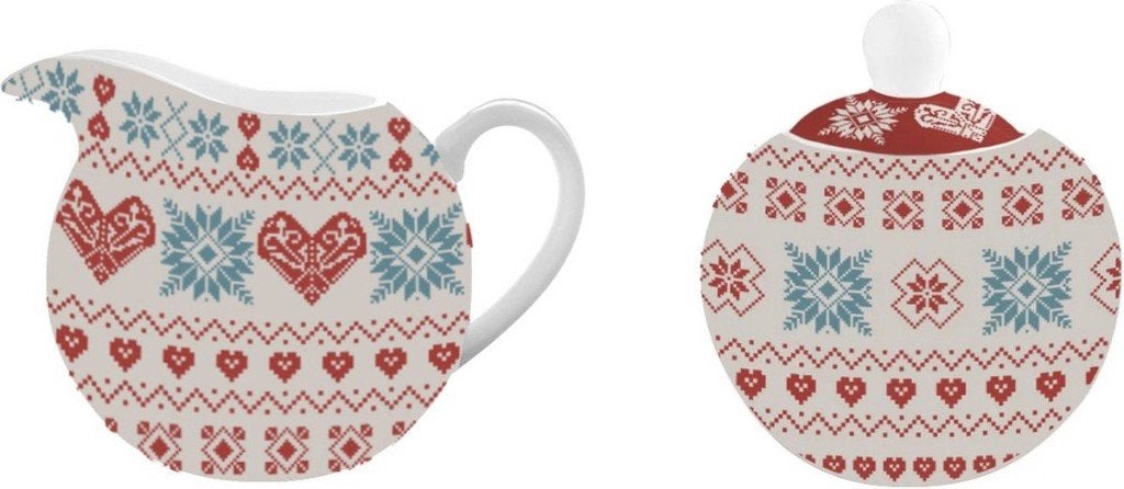 Isabelle Rose Melkkan en Suikerpot met Vintage Print, Kan, Isabelle Rose, Overige merken, Vintage