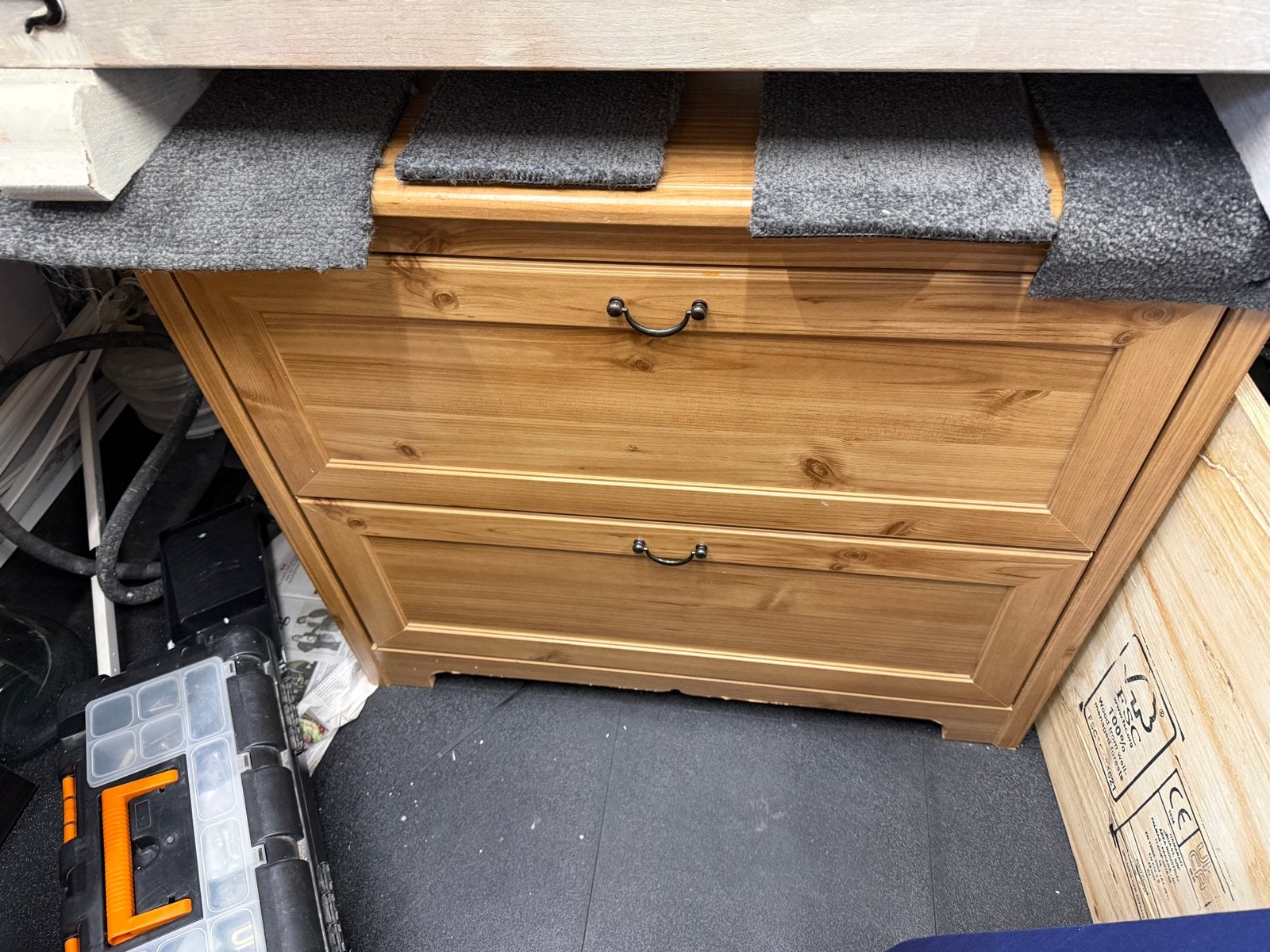 Ikea Aspelund ladekast met twee ruime lades, Huis en Inrichting, Ophalen, Gebruikt, 1 of 2 laden, 50 tot 100 cm