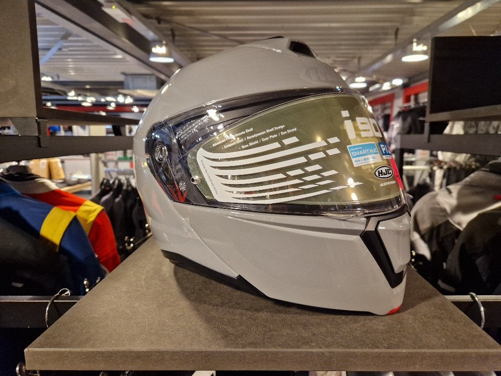 HJC Systeemhelm I90 Nardo Grey NIEUW, Motoren, Nieuw met kaartje, Systeemhelm, Dames, Ophalen of Verzenden