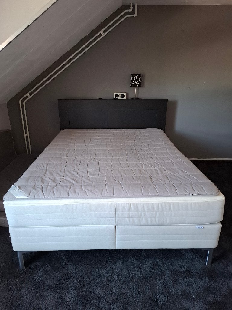 Boxspring Ikea sultan, 1.60 meter breed, Ophalen, Gebruikt, Tweepersoons, 200 cm