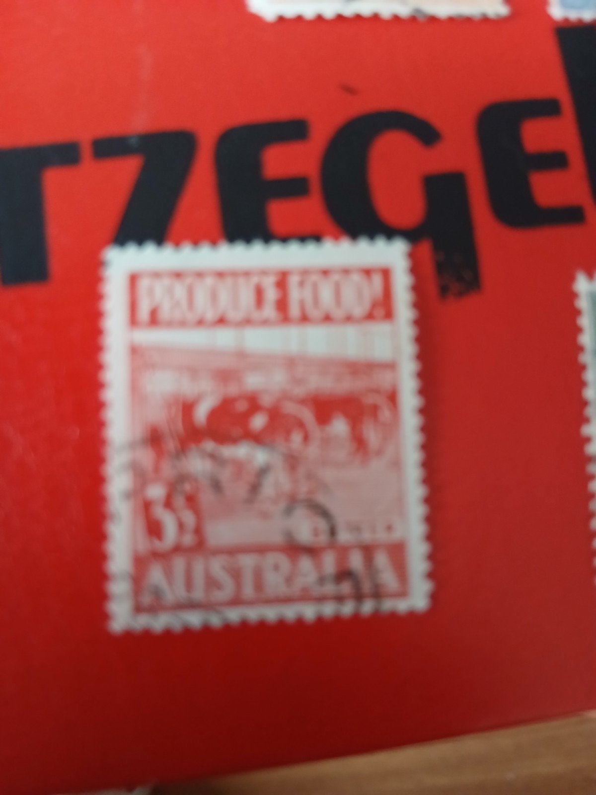Australische postzegel 'Produce Food!' (1940-1949), Ophalen of Verzenden, Gestempeld