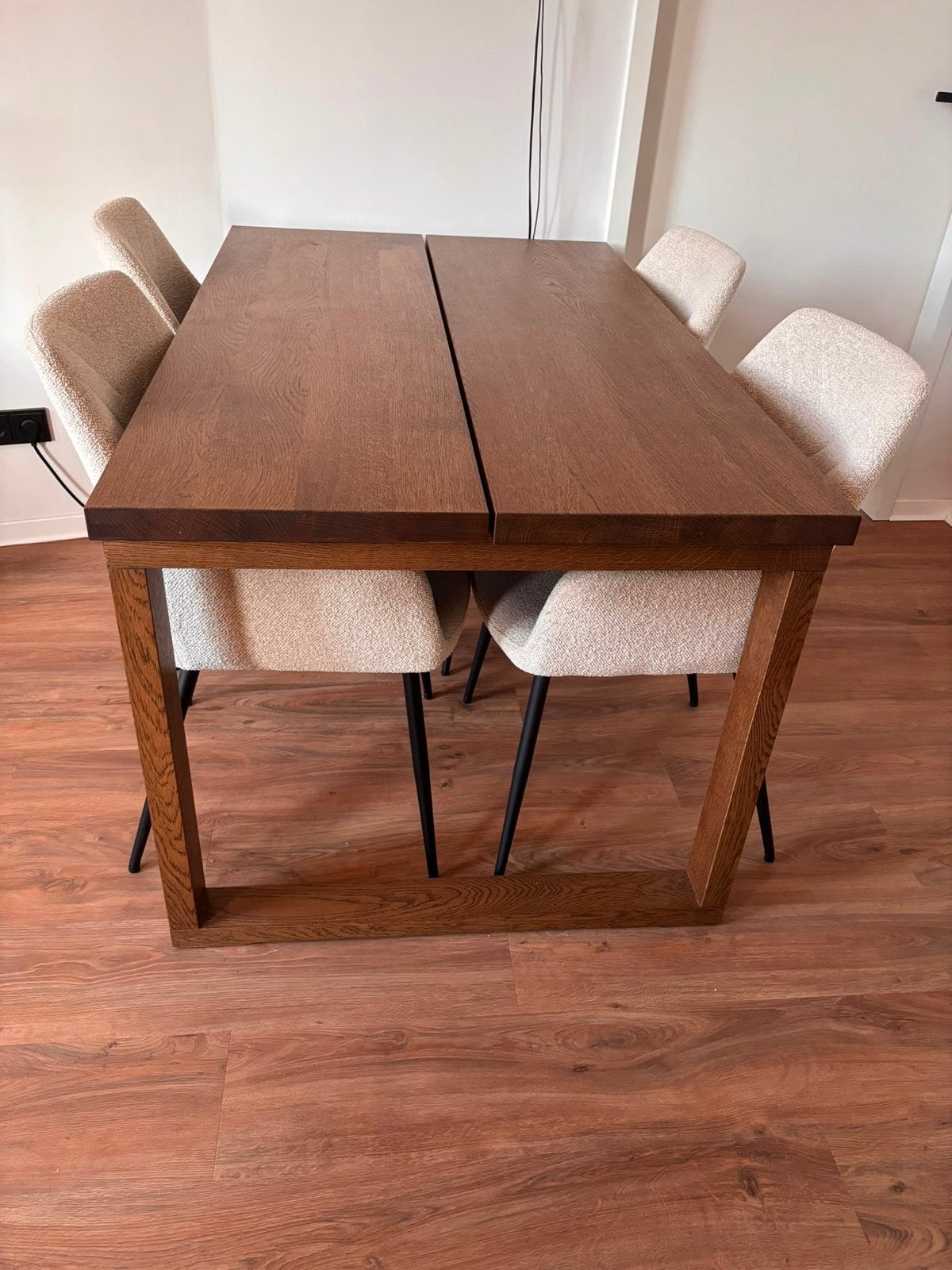 MÖRBYLÅNGA eikenfineer eettafel, bruin geglazuurd, 140x85 cm, Ophalen, 100 tot 150 cm, Eikenhout, 50 tot 100 cm