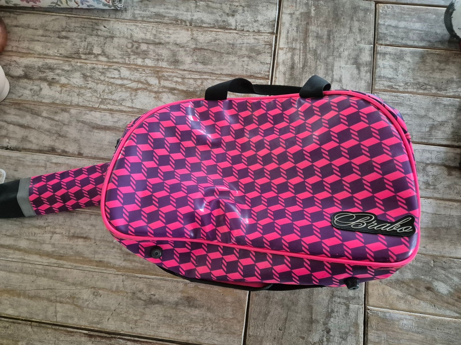 Brabo hockeytas roze/paars, Sport en Fitness, Hockey, Ophalen of Verzenden