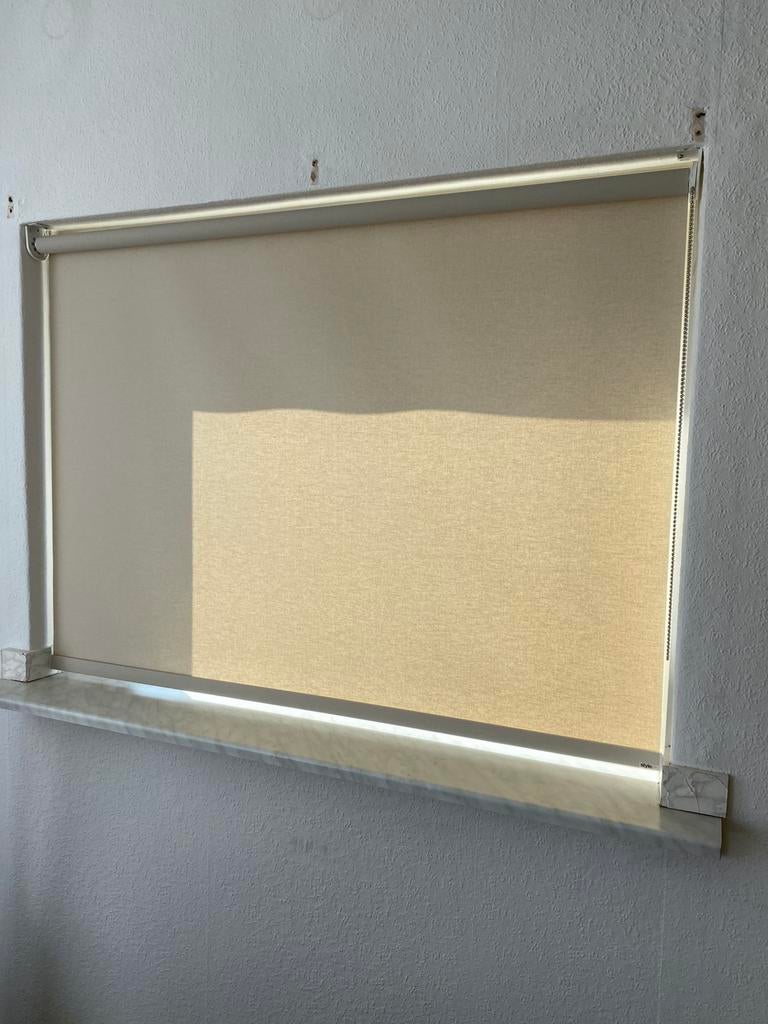 Als nieuw rolgordijn, Huis en Inrichting, Ophalen, 100 tot 150 cm, Beige, Zo goed als nieuw