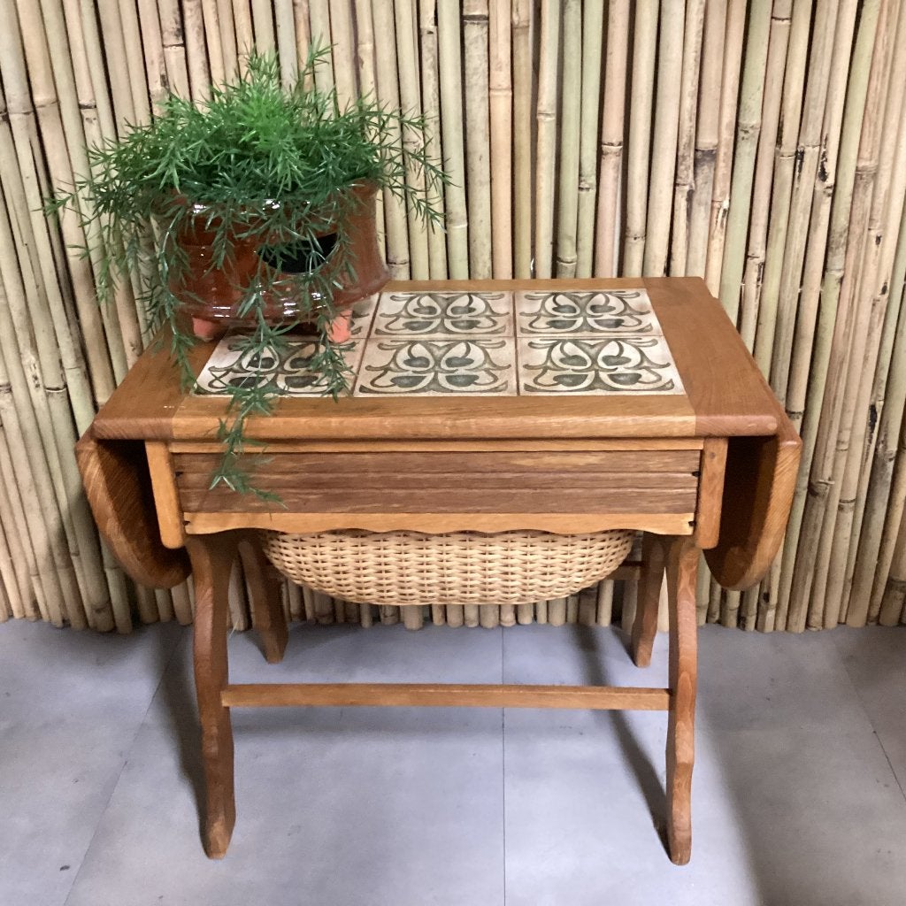Vintage uitklapbaar tafeltje, Gebruikt, Bruin, X, Vintage, scandinavisch