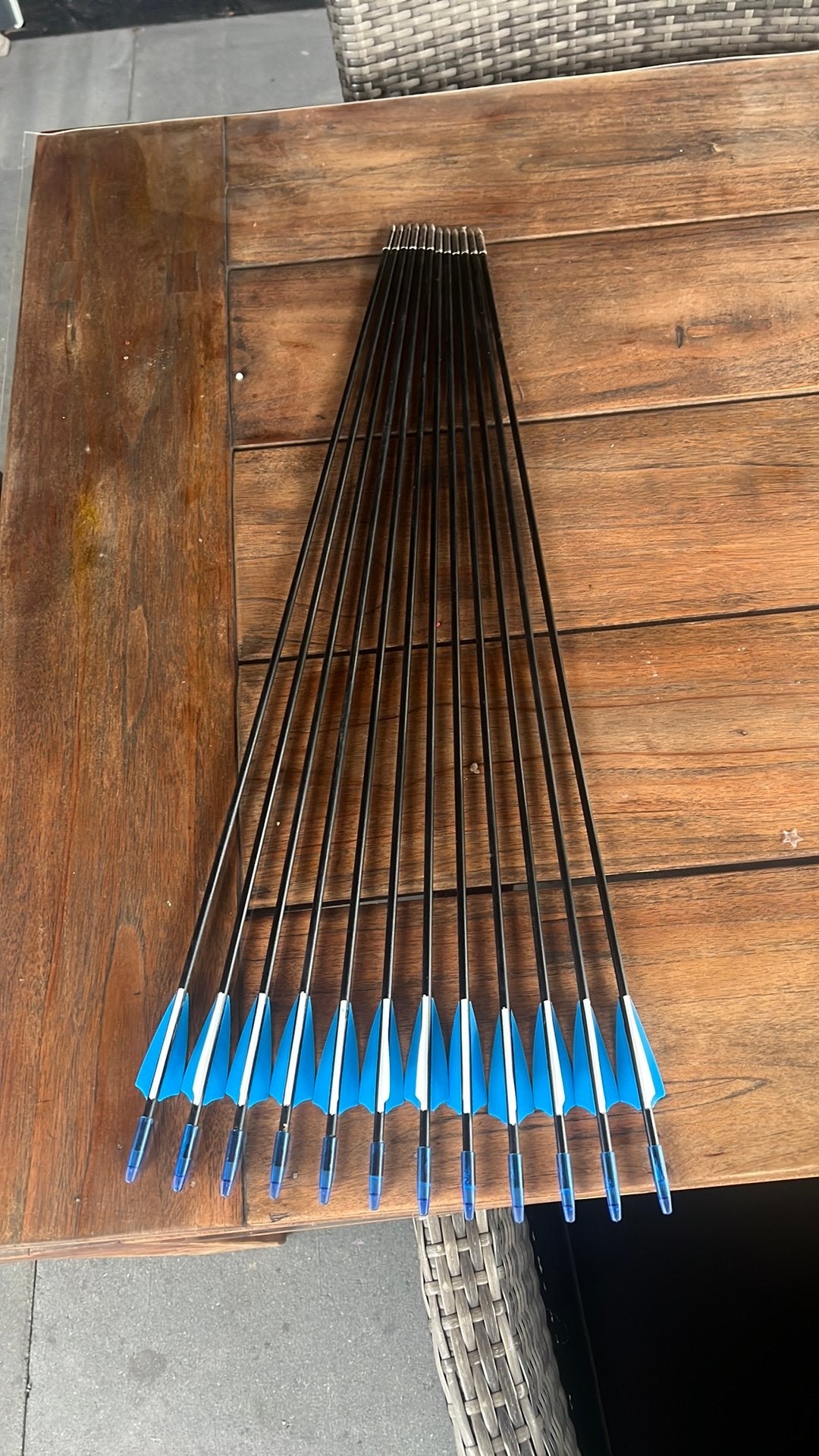 Carbon pijlen set, Sport en Fitness, Ophalen, Zo goed als nieuw, Pijlen
