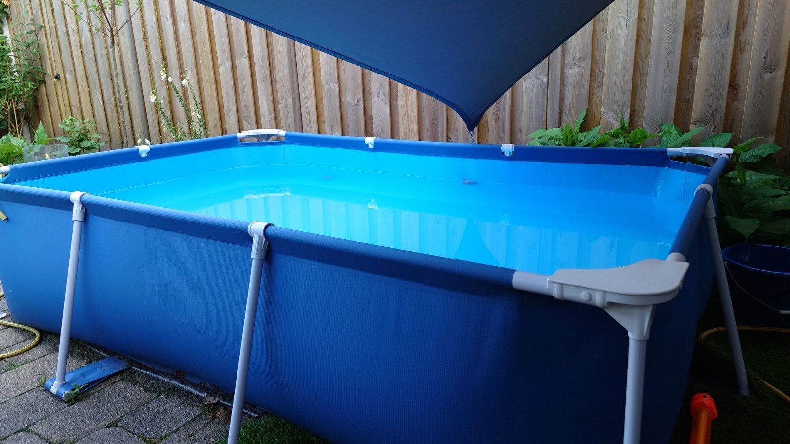 Zwembad bestway 2.59x1.70m compleet met pomp, filter en acce, Ophalen, Gebruikt, Minder dan 80 cm, Minder dan 200 cm