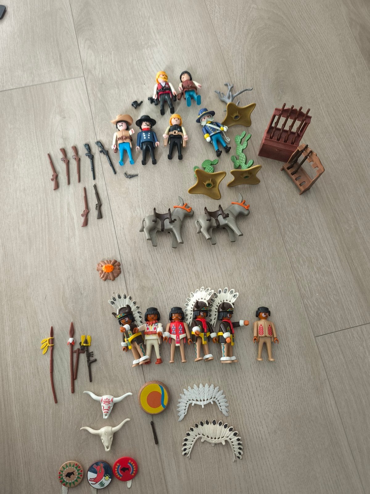 playmobil retro jaren 80/90 cowboys indianen Western, Ophalen of Verzenden, Gebruikt