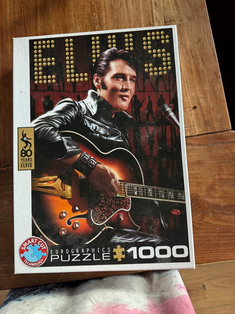Elvis Presley Legpuzzel 1000 Stukjes - Eurographics, Ophalen of Verzenden, 500 t/m 1500 stukjes, Gebruikt, Legpuzzel