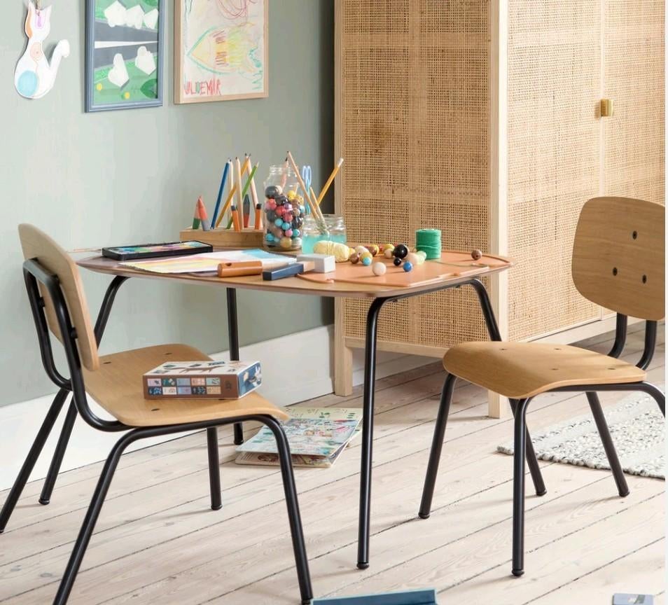 Nieuw SEBRA Oakee kindertafel 70x50, Ophalen, Nieuw, Zwart