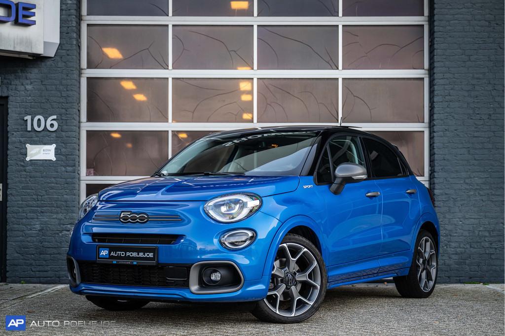 Fiat 500X 1.5 Hybrid Club Automaat, Pano, Leder LM Nieust !, 1380 kg, Gebruikt, 4 cilinders, Blauw