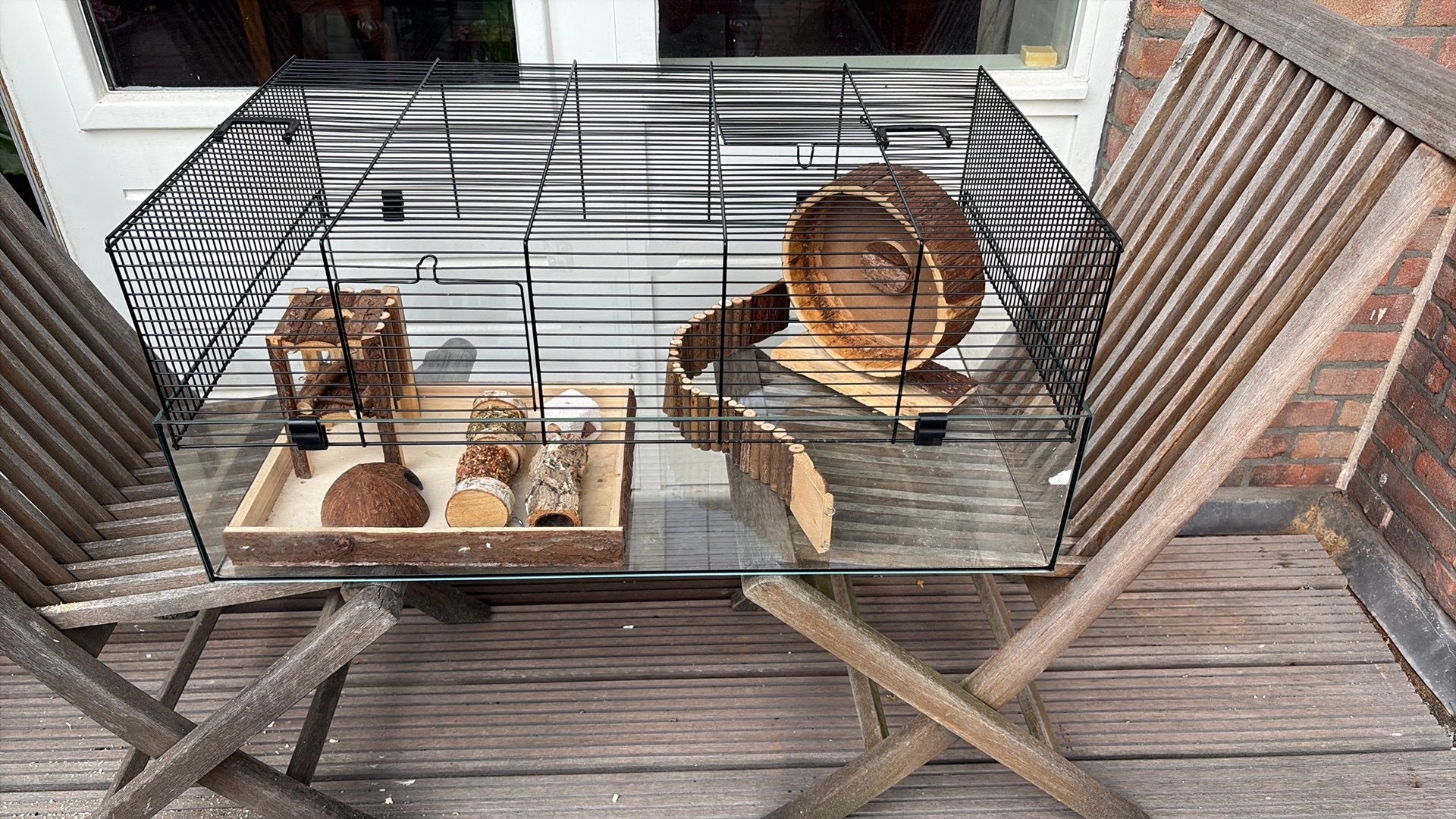 Hamsterkooi 48x78 groot glas cavia, Dieren en Toebehoren, Ophalen, Zo goed als nieuw