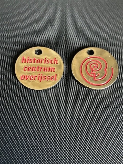 winkelwagenmuntje Historisch centrum Overijssel, Verzamelen, Winkelwagenmuntjes, Ophalen of Verzenden