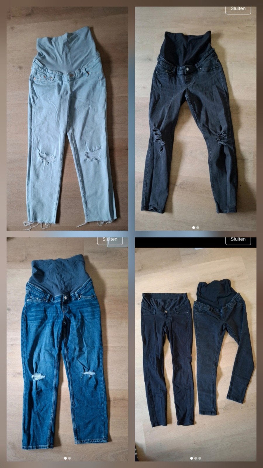 5x H&M mama Pakket zwangerschapsbroeken S maternity jeans, Kleding | Dames, Positiekleding, H&M, Zwart, Ophalen of Verzenden, Maat 36 (S)