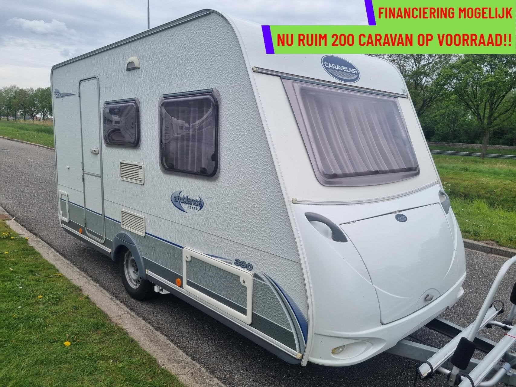 CARAVELAIR AMBIANCE STYLE 390 VOORTENT+ZAKLUIFEL+LICHTGEWICH, Caravans en Kamperen, Caravans, Bedrijf, 750 - 1000 kg, 5 tot 6 meter