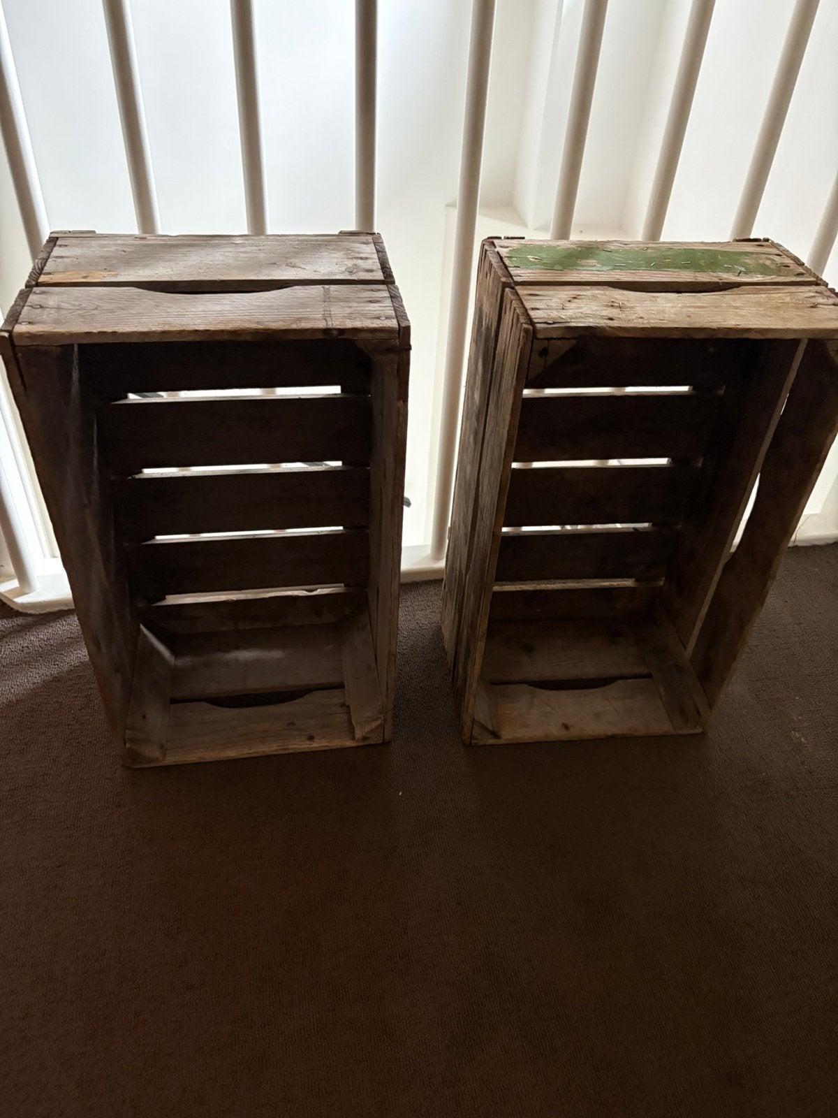 2 houten fruitkistjes - Ophalen in Kaatsheuvel, Huis en Inrichting, Woonaccessoires | Kisten, Ophalen, Gebruikt, Overige houtsoorten
