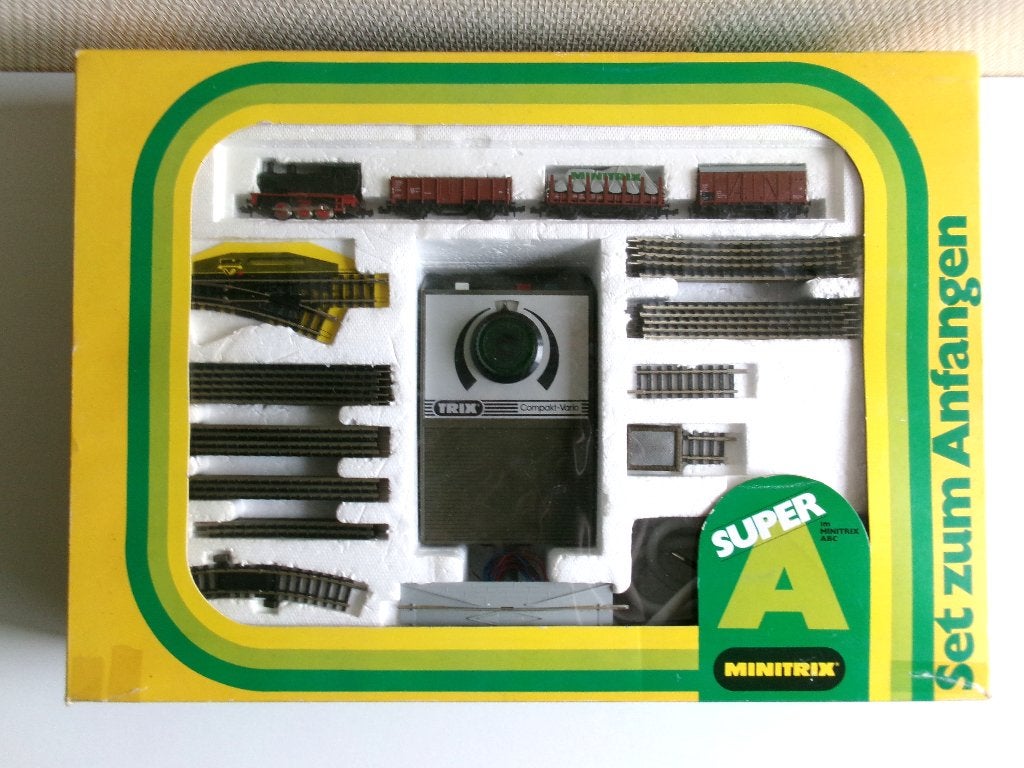 Minitrix 51 1036 00 Startset Super A (in ovp, zie tekst), Hobby en Vrije tijd, Modeltreinen | N-Spoor, Gelijkstroom, Trix, Ophalen of Verzenden