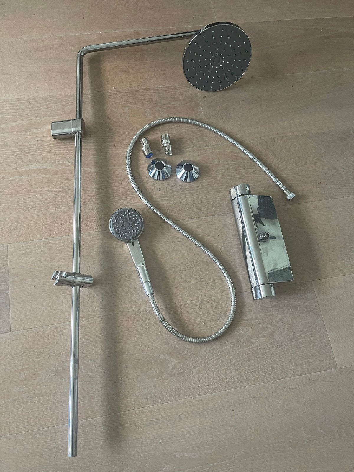 Ikea Brogrund doucheset met thermostaatkraan, Ophalen, Gebruikt, Chroom, Douche