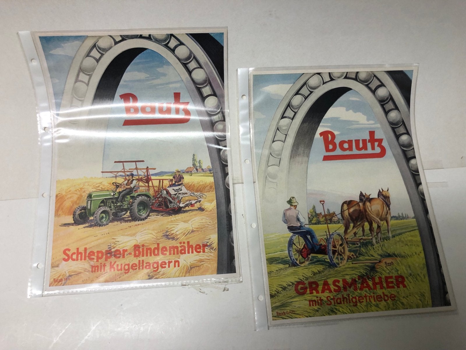 Bautz Landbouwmachines Folders - Set van 6, Ophalen of Verzenden, Gelezen
