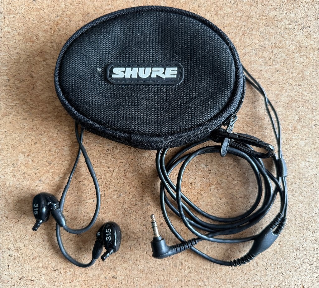 Shure SE315-K Zwart, Zwart, In gehoorgang (in-ear), Overige merken, Ophalen of Verzenden