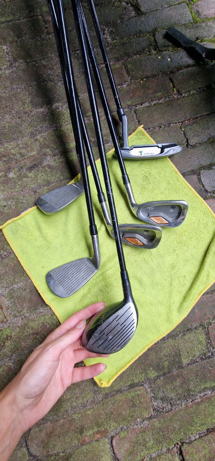 Complete golfset met tas en trolley - Gebruikt - Vintage, Ophalen, Gebruikt, Set, Overige merken