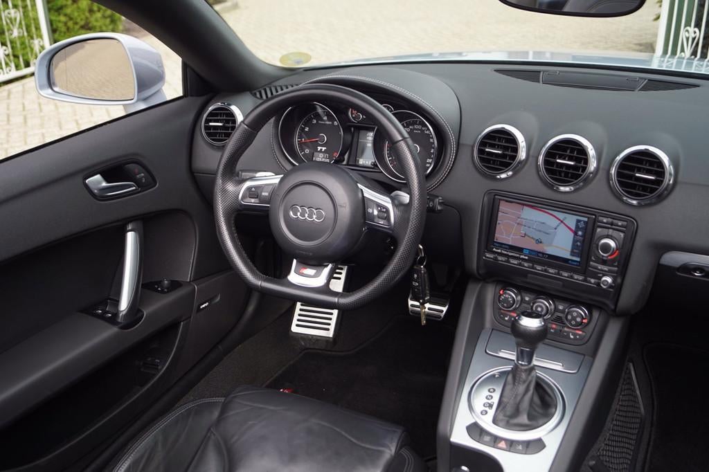 Audi TT Roadster 2.0 TFSI Quattro S Line Autom Leder Sportst, Gebruikt, Zwart, 4 cilinders, Leder