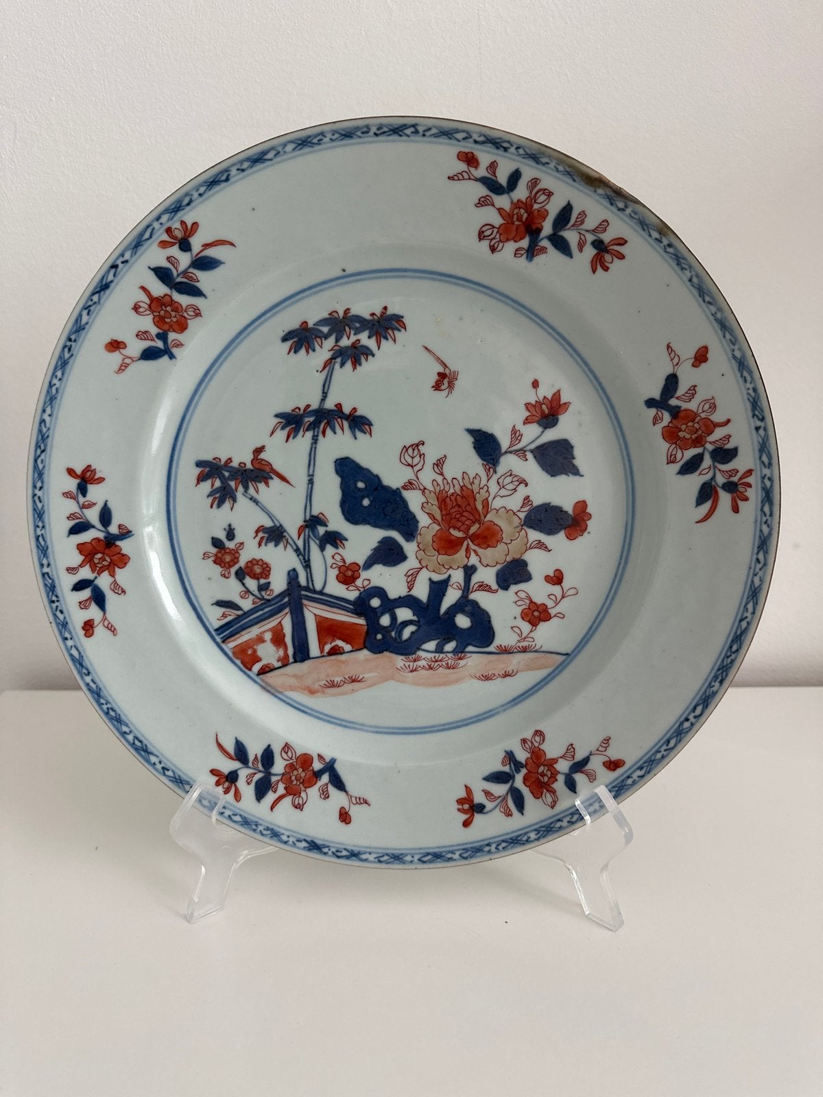 Chinees Imari Dubbel Bord - 28cm, Antiek en Kunst, Ophalen of Verzenden