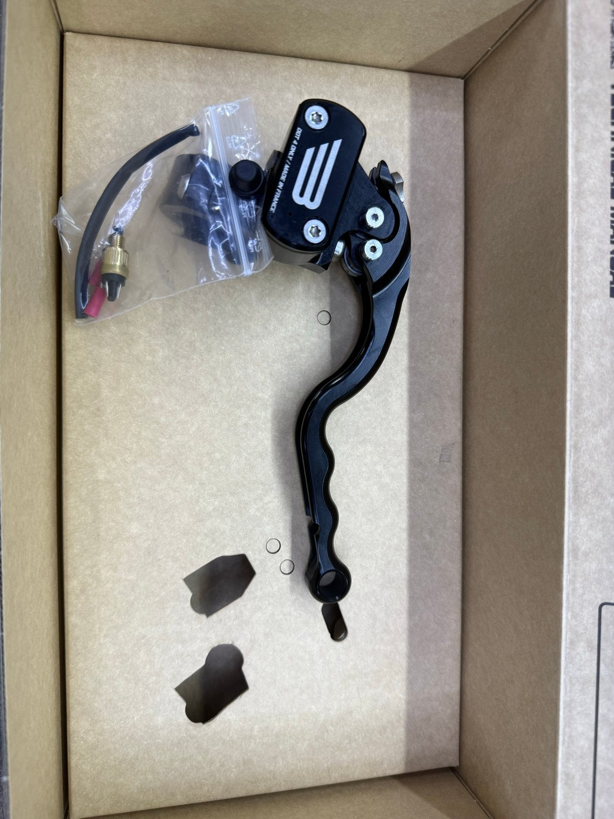 Beringer rem bro-10 14,5mm met racehendel, Motoren, Ophalen of Verzenden, Gebruikt