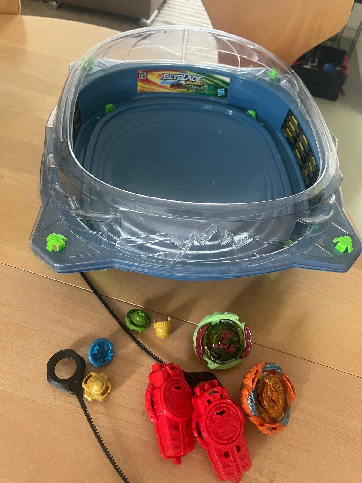 Beyblade Burst quaddrive battle set met 2 Beyblades, Ophalen, Gebruikt, Jongen of Meisje