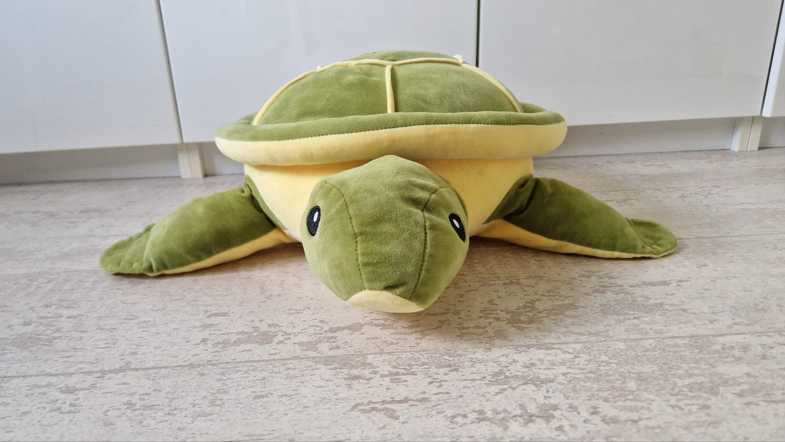 Grote schildpad knuffel - 50 cm lang, 40 cm breed, Groen, Overige karakters, Overige typen, Ophalen of Verzenden