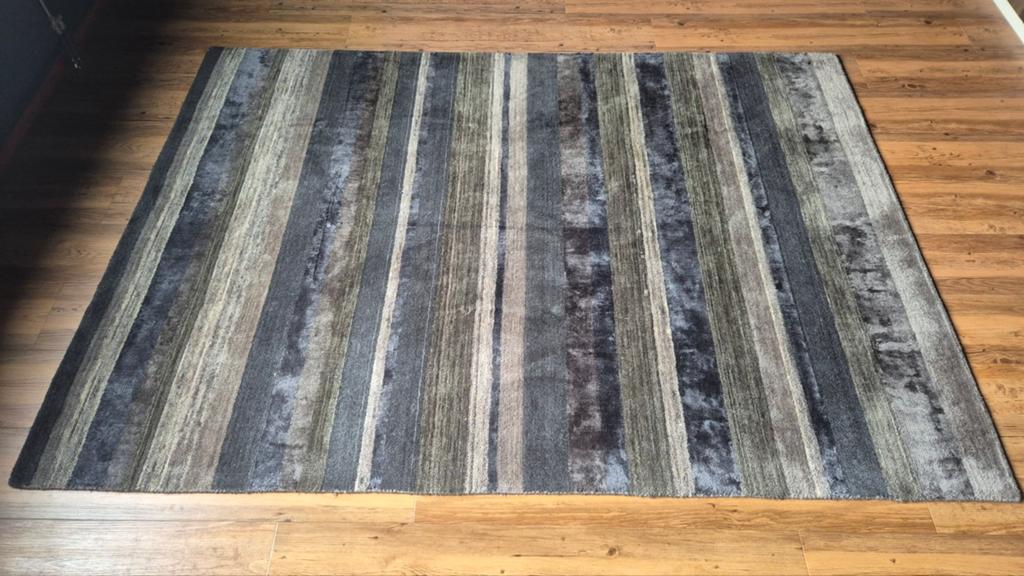 Dutchbone Dobs Vloerkleed - 170x240 cm - Wol/Viscose, Huis en Inrichting, Stoffering | Tapijten en Kleden, Ophalen, Gebruikt, 150 tot 200 cm