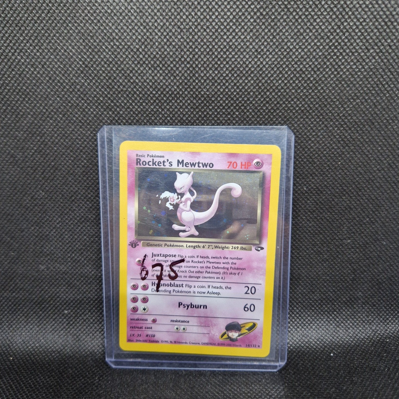 Rocket's Mewtwo Gym 1st Edition, Hobby en Vrije tijd, Verzamelkaartspellen | Pokémon, Ophalen of Verzenden, Zo goed als nieuw