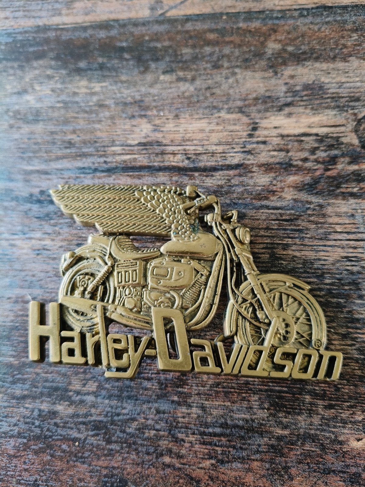 Vintage Harley-Davidson Riemgesp Jaren '80 - Baron Buckle, Kleding | Heren, Riemen en Ceinturen, Losse buckle of gesp, Overige kleuren