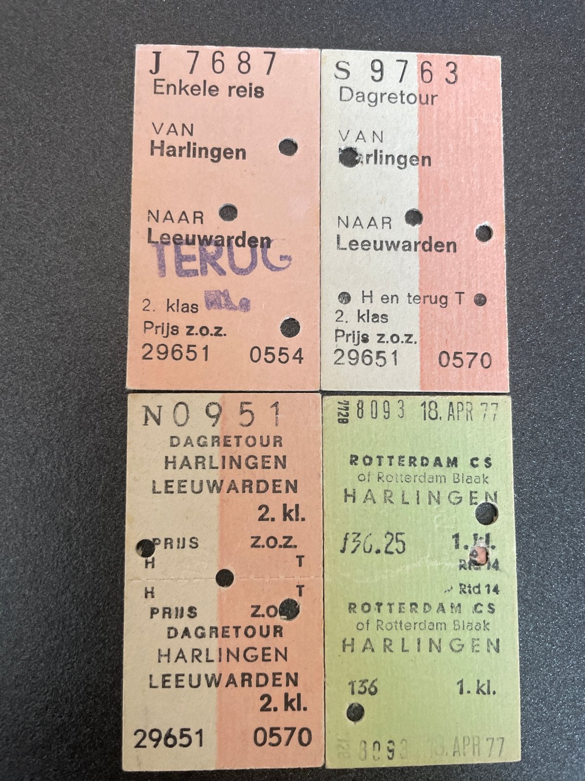 Treinkaartjes Harlingen, Eén persoon, Bus, Metro of Tram, Algemeen kaartje