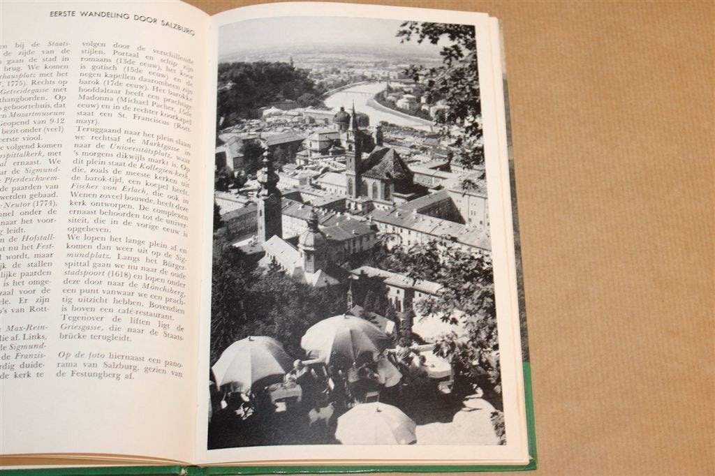 Wenen en de Donau — Vintage Reisgids met Kaarten 1958, Europa, Ophalen of Verzenden, Reisgids of -boek, Gelezen