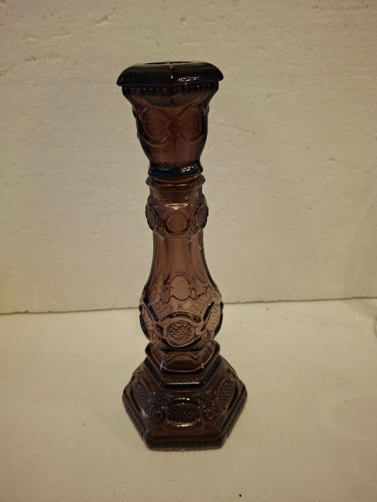 Avon - Charisma - paarse fles in de vorm v/e kandelaar, Ophalen of Verzenden