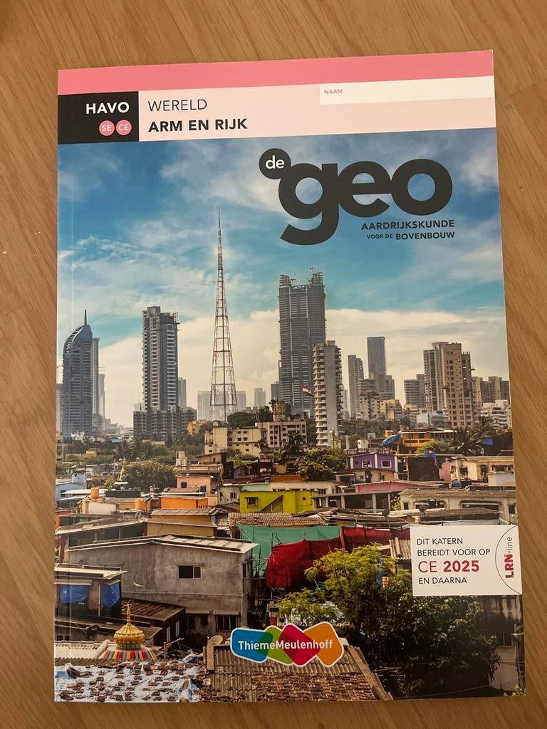 De Geo Aardrijkskunde HAVO Wereld Arm en Rijk, Ophalen of Verzenden, Nieuw, HAVO, Aardrijkskunde