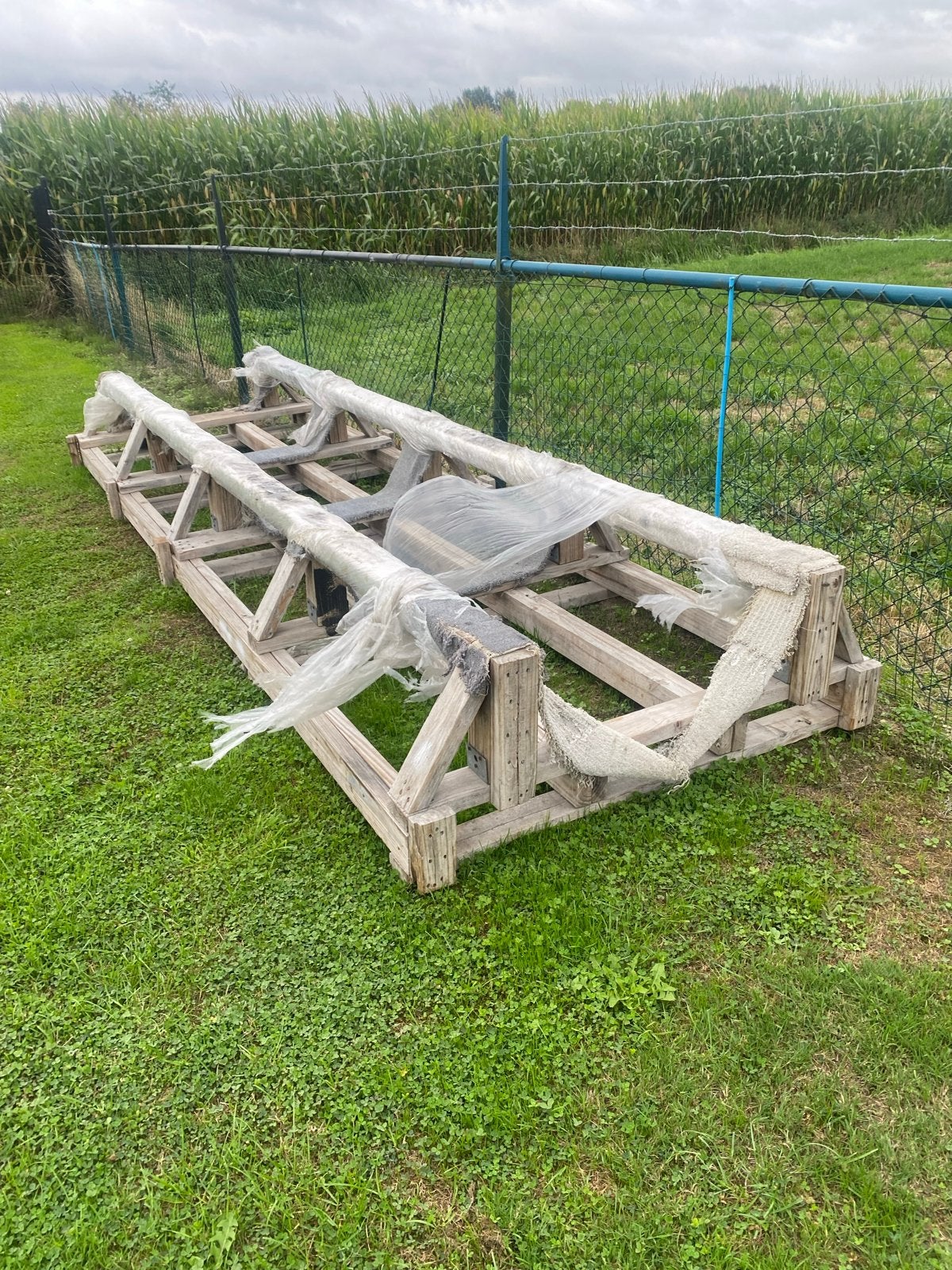 Zeer degelijke botenbok - 4 meter lang, Ophalen of Verzenden, Gebruikt, Overige typen