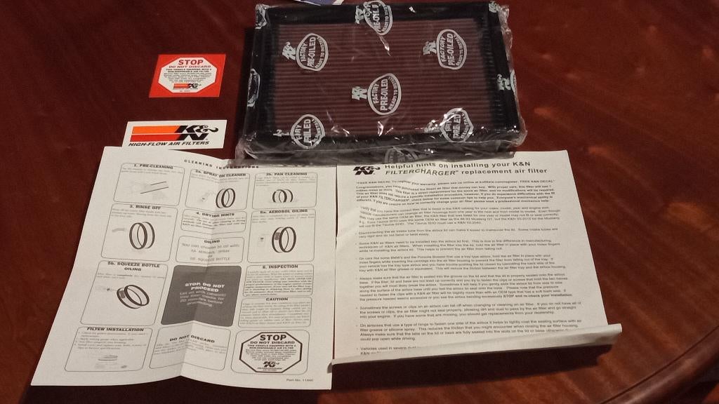 K&N paneel filter voor Bmw 5 serie Modellen, Ophalen of Verzenden