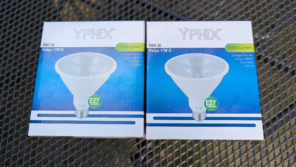 YPHIX PAR 38 LED lamp Pollux 17W D dimbaar E27, Huis en Inrichting, Yphix, Led-lamp, 60 watt of meer, Dimbaar