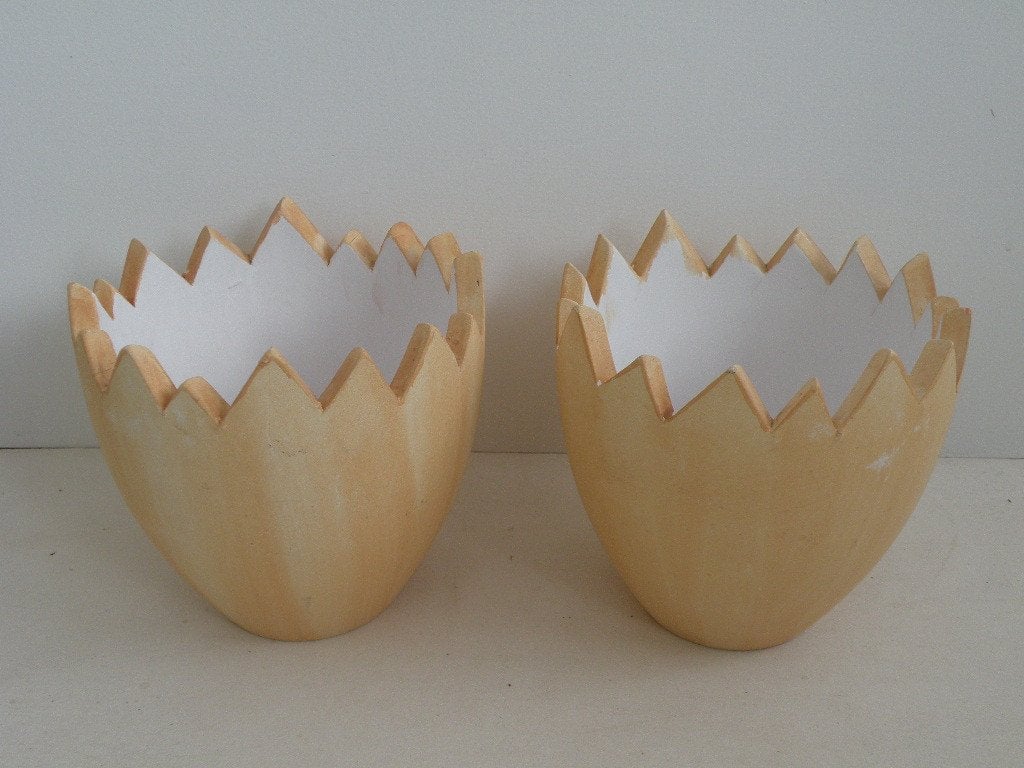 Bakjes in de vorm van eierdoppen. Voor planten of paaseitjes, Ophalen of Verzenden, Zo goed als nieuw