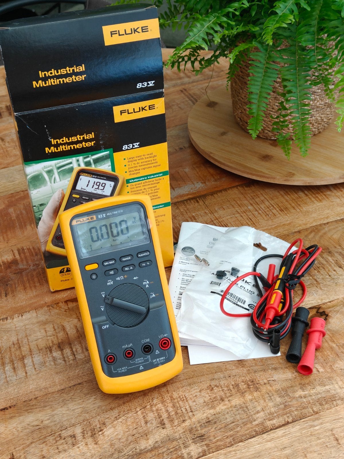 Fluke 83V Industrie Multimeter, Doe-het-zelf en Verbouw, Meetapparatuur, Ophalen of Verzenden, Zo goed als nieuw, Multimeter