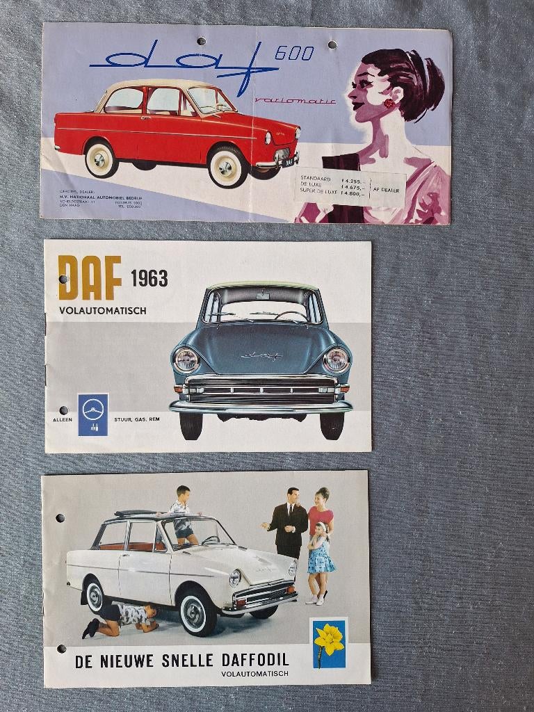3x DAF / DAFFODIL brochure, Verzenden, Gelezen, Overige merken