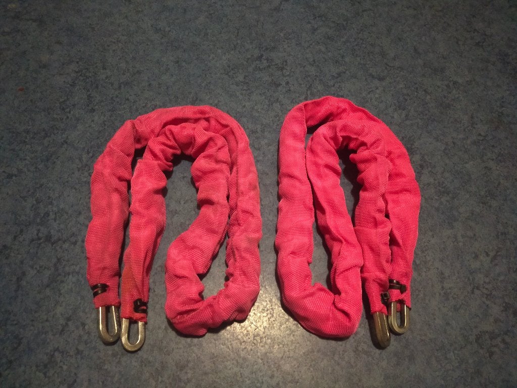 Ketting voor hangslot 2 x 102 cm, Ophalen of Verzenden, Gebruikt, Overige fietssloten