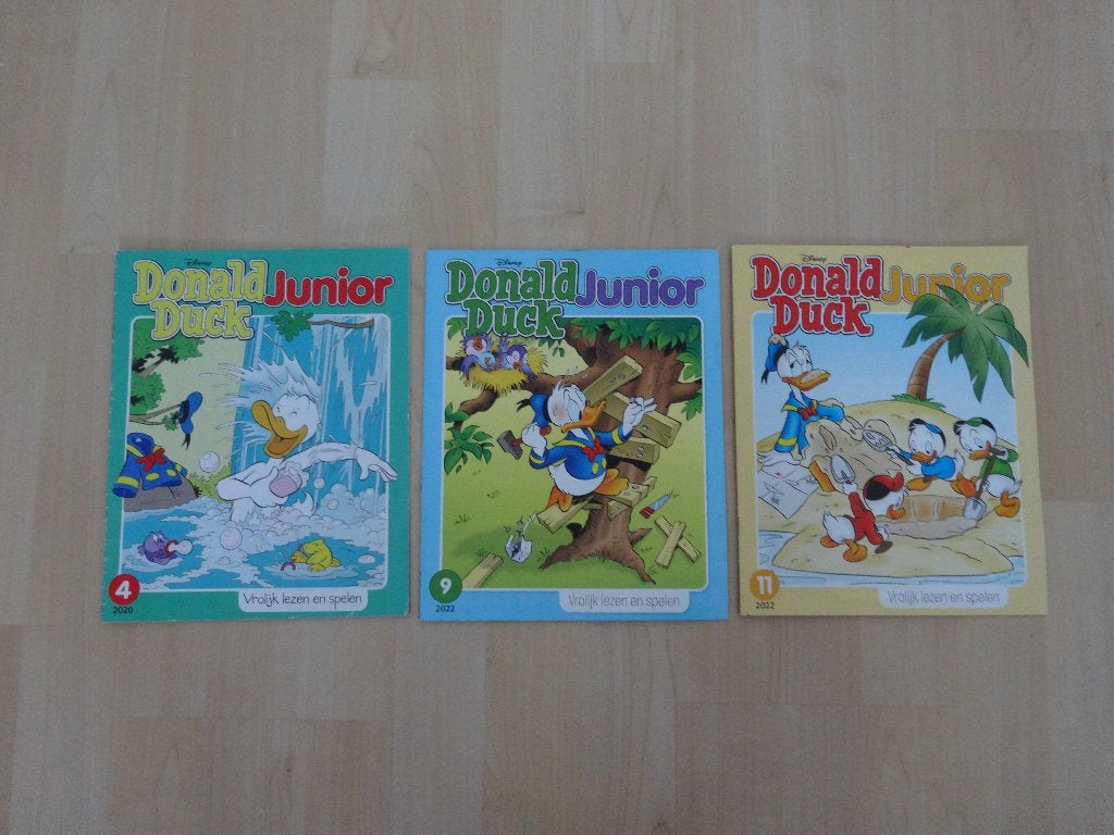 3x Donald Duck Junior 2020-2022, Boeken, Meerdere stripboeken, Ophalen of Verzenden, Zo goed als nieuw