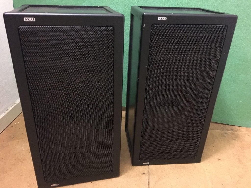 2 Akai boxen, Ophalen, Gebruikt, Minder dan 60 watt, Overige merken