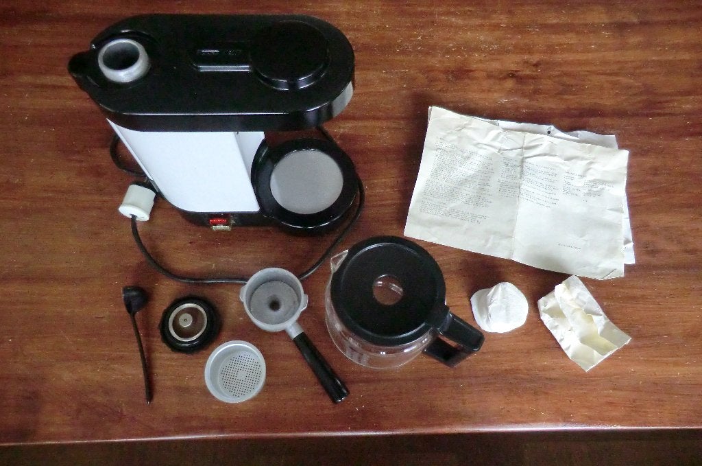 vintage koffieautomaat K 500 met druksysteem (uit de DDR), 10 kopjes of meer, Ophalen of Verzenden, Gebruikt, Koffiemachine
